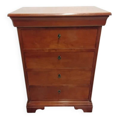 Commode en bois avec tiroir secret