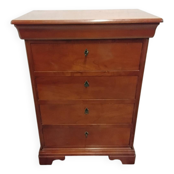 Commode en bois avec tiroir secret