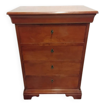 Wooden chest of drawers with a secret drawer