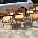 Set of six Scandinavian chairs