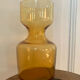Amber glass vase