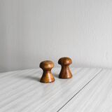 Salière et poivrier en bois