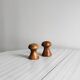 Wooden salt and pepper shakers