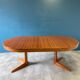 Baumann round extensible table with extensions
