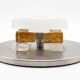 Set of 3 modernist glass ice appliques from Murano Poliarte 1970.
