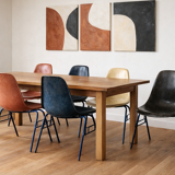 Lot of 4 Eames DSS chairs in fibre H Miller