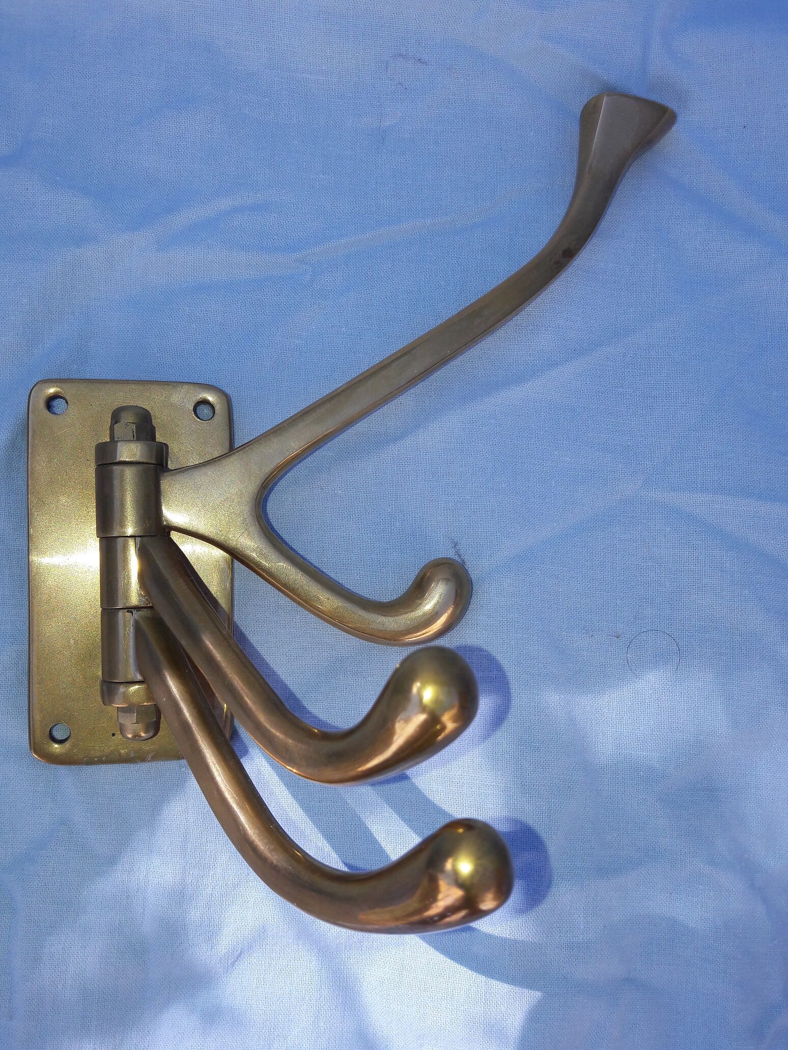Brass coat rack