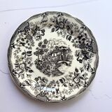 Dessert Plates Vintage Style English, Ironstone Tableware C.P. Model "Lovers"