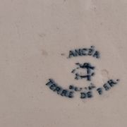 Trivet antique en porcelaine Français