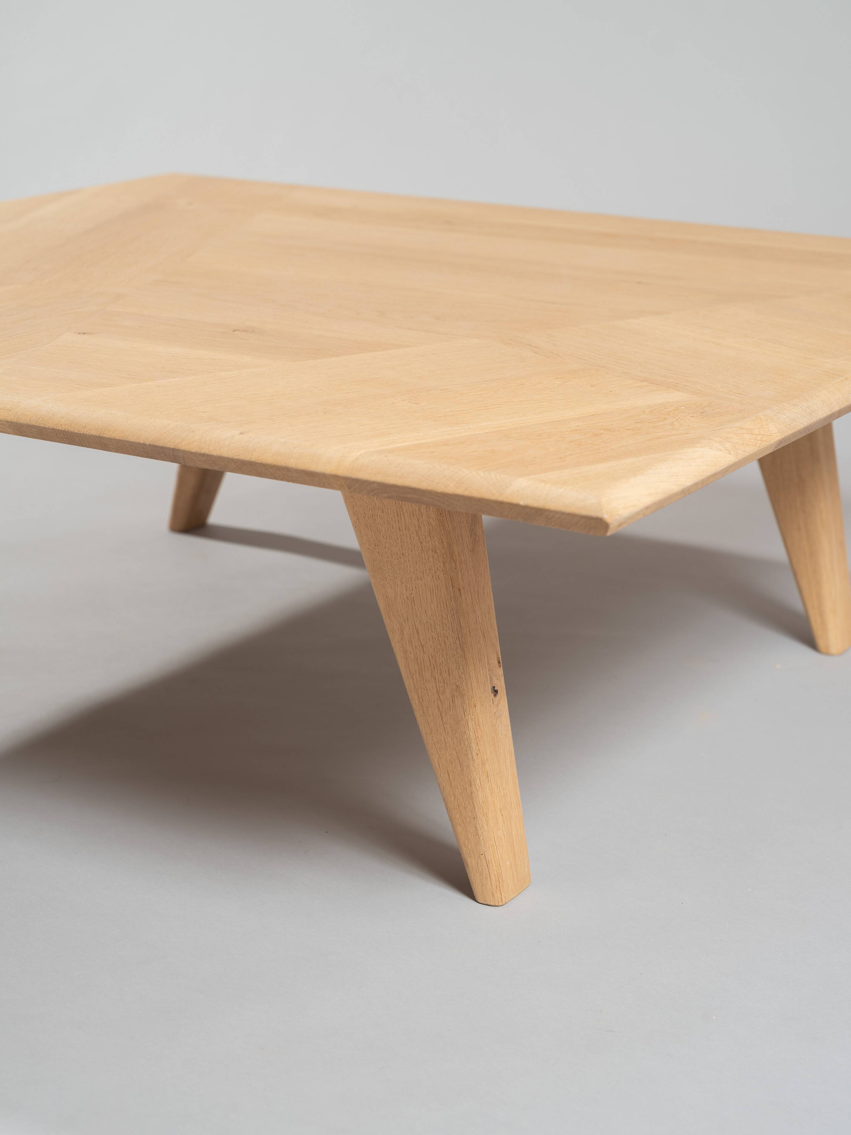 Solid oak coffee table