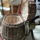 Bressan basket in old wicker, with handles and closure