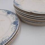 12 assiettes Terre de Fer U&C Sarreguemines