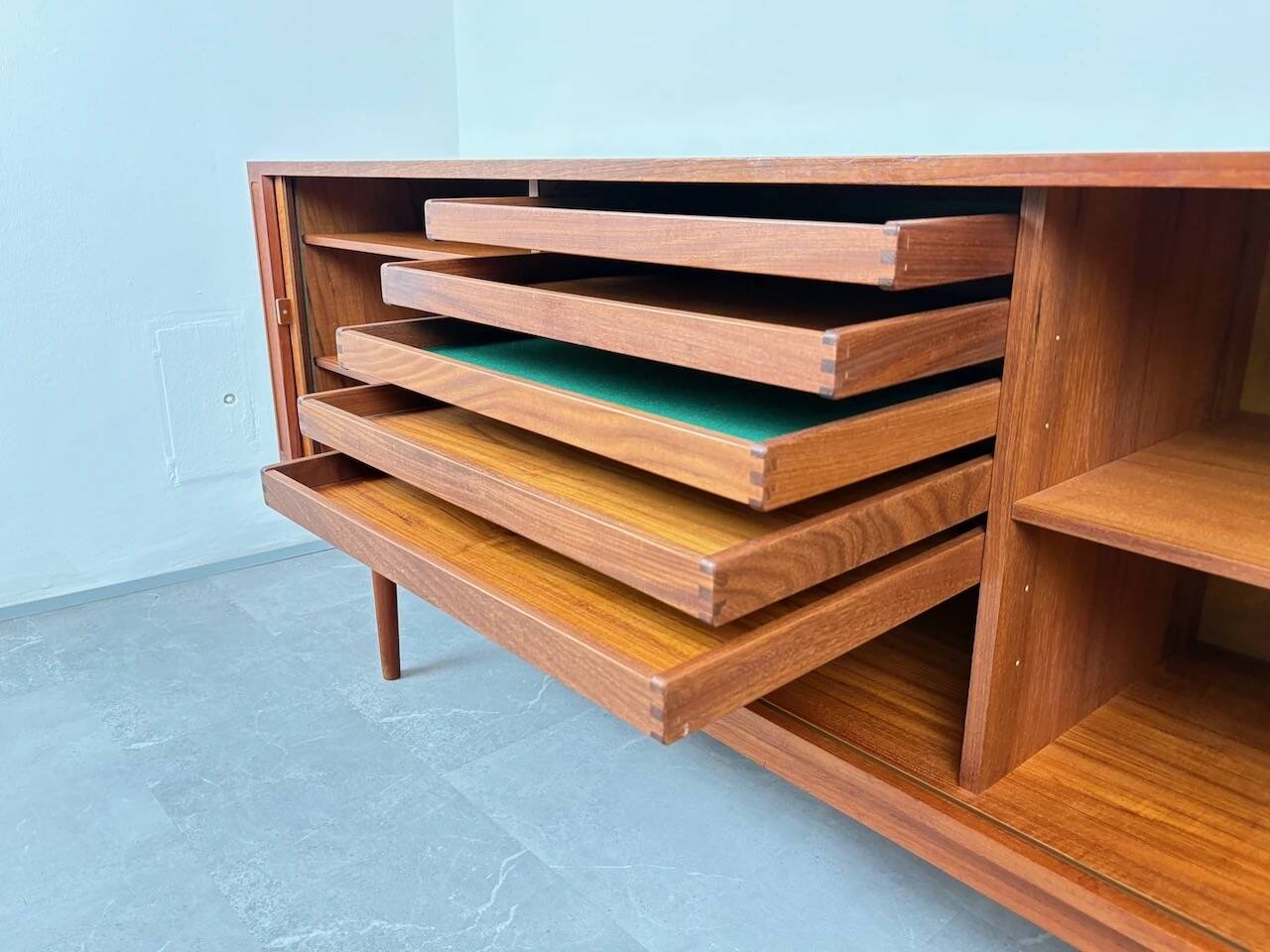 Tambour Doors Sideboard by Jens Quistgaard for Peter Løvig