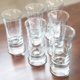 Large crystal liquor glasses, set of 6, 1970