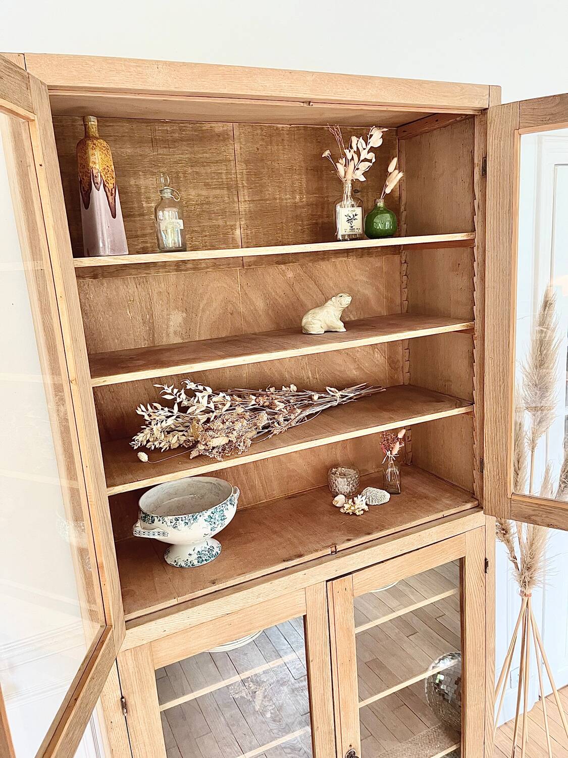 Vintage glass cabinet