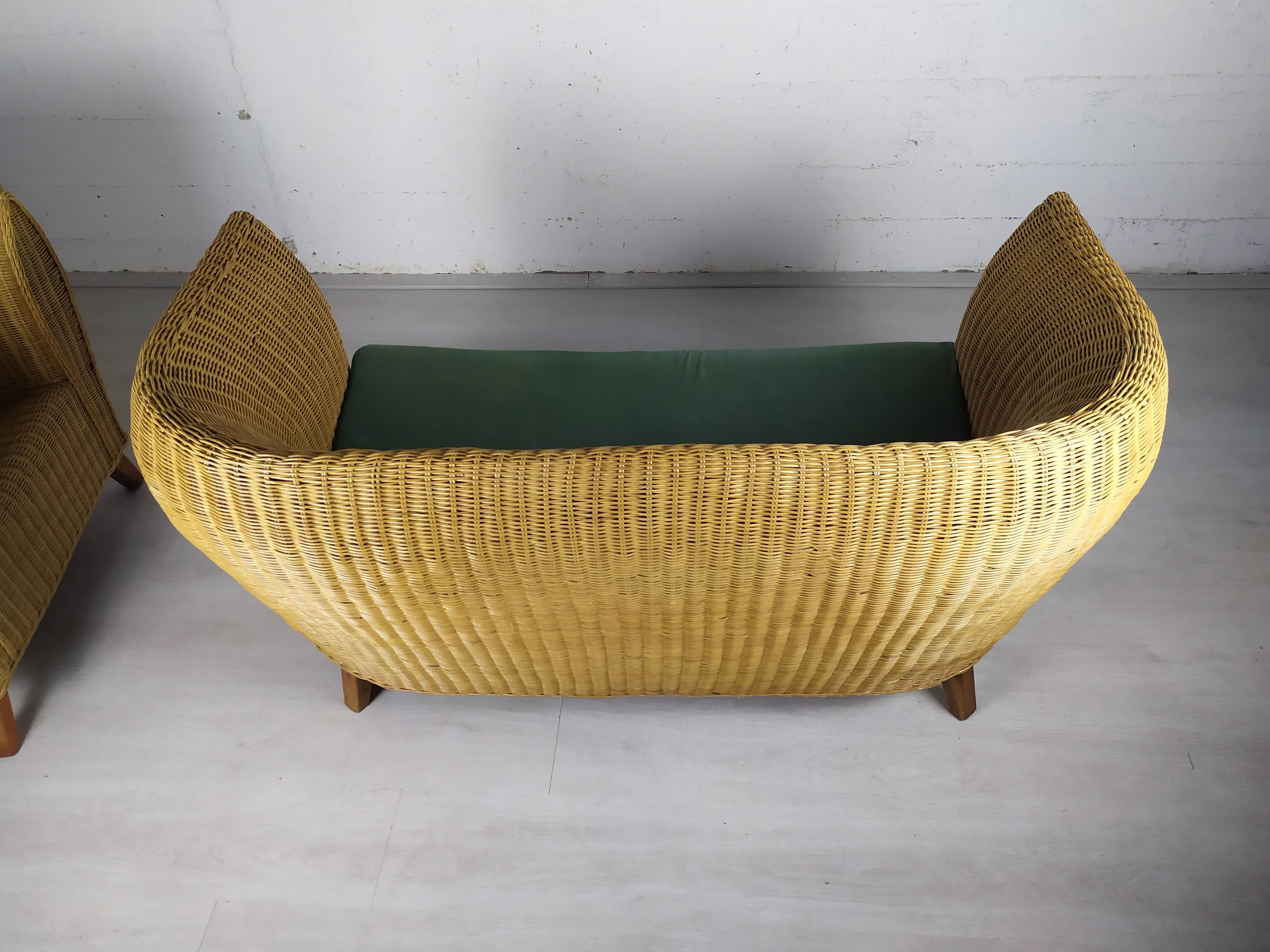 Sofa rattan armchairs