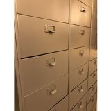 Wardrobe with metal lockers