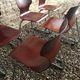 Set of 6 vintage Pagholz Flötotto stackable chairs in Pagwood