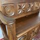 Antique oak carved bank chest – Breton style