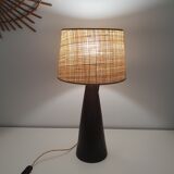 Lampe en grès vintage
