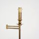 1980s patinated brass reading lamp