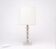 Orrefors crystal and brass table lamp for Vitrika