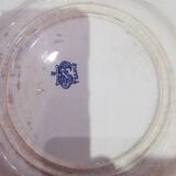 Rare gien earthenware plate couronne armoireries 19th century