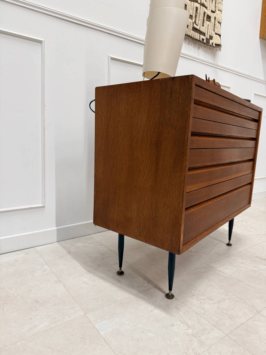 Teak chest of drawers