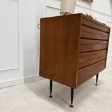 Teak chest of drawers