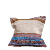 Hand-woven handmade cushion cover made from recycled cotton