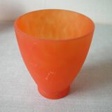 Tulip globe lampshade orange glass paste chandelier lamp retro decor lighting