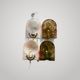 HARVEY GUZZINI Set of 2 Smoke Wall Lights model SIRIO 3460 by BRAZZOLI & LAMPE