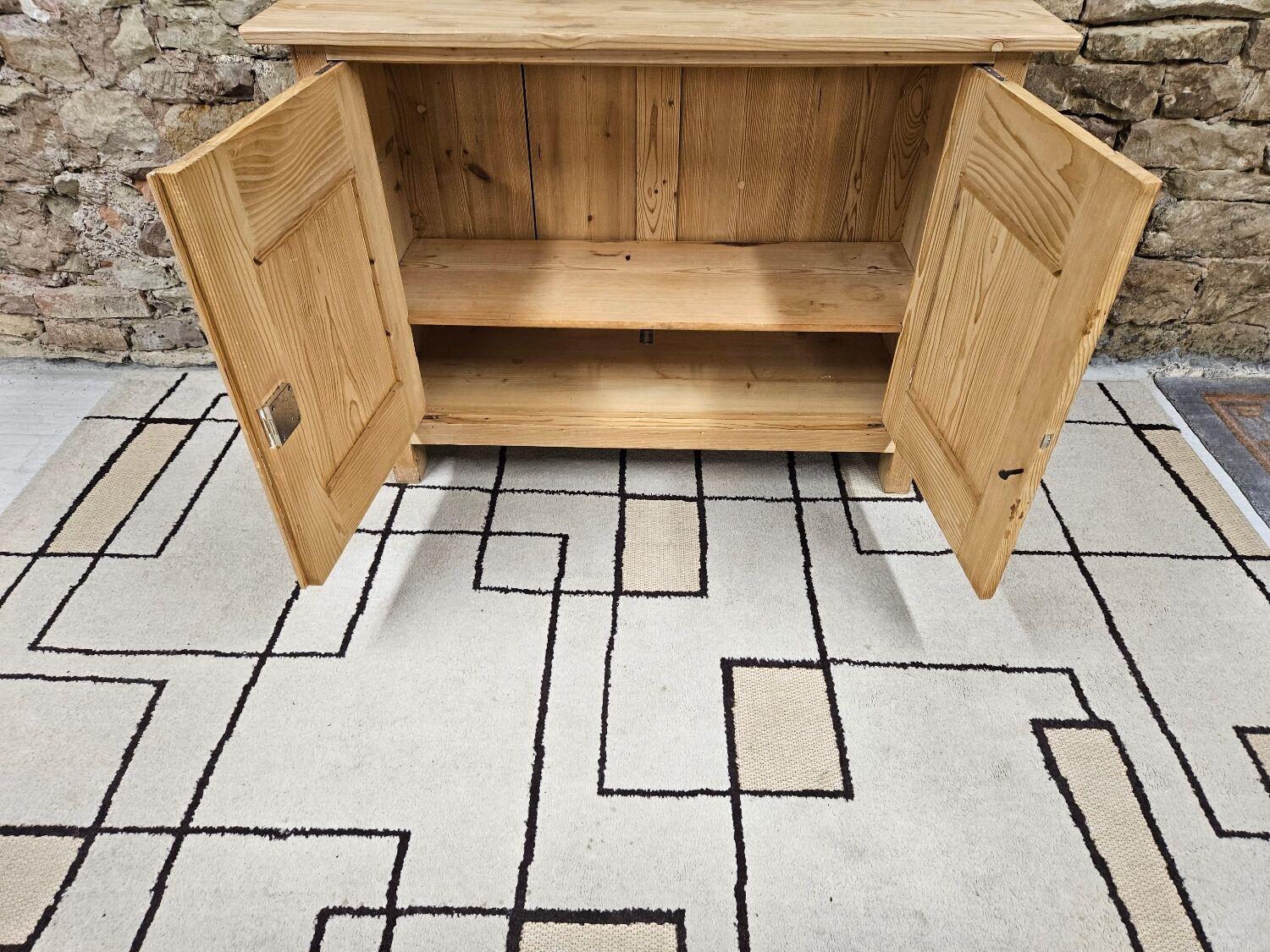 Vintage low sideboard fir 1960
