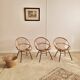 Fauteuils en rotin vintage