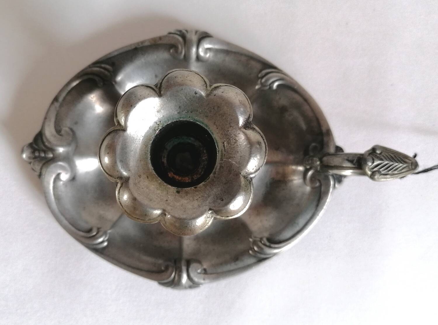 International design pink pewter cellar rat candle holder