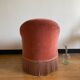 Fauteuil crapaud rose