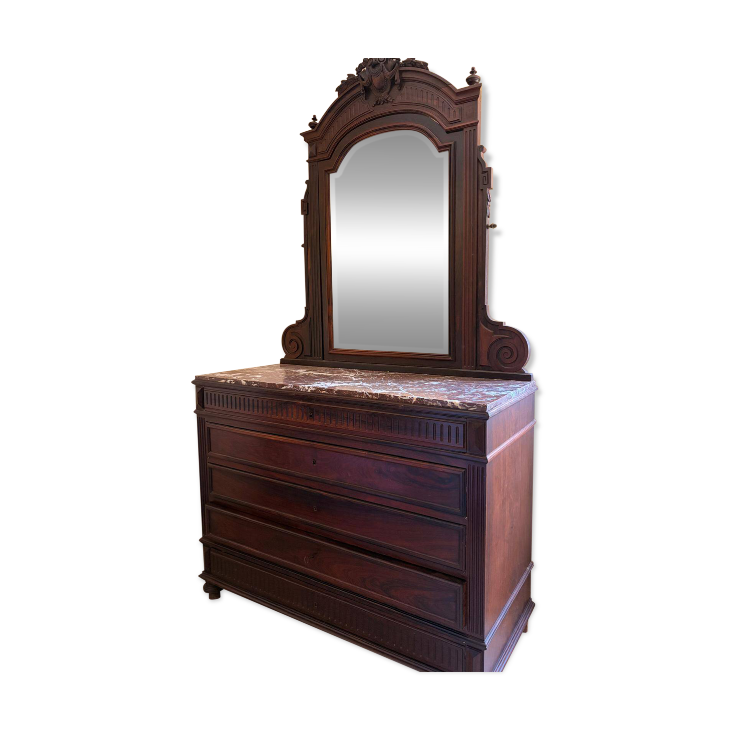 Grande commode avec miroir