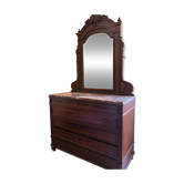 Grande commode avec miroir