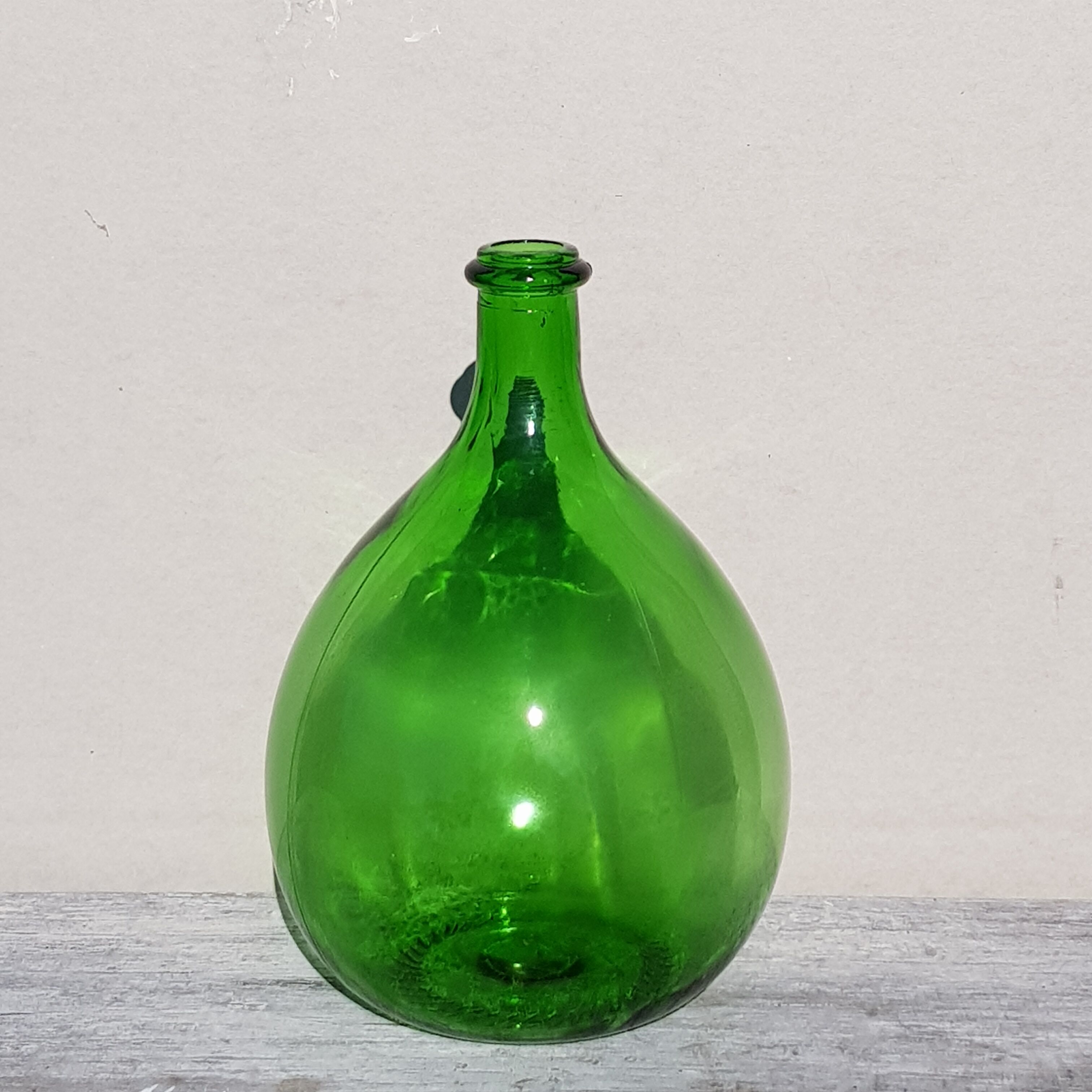 Demijohn green bottle H31cm