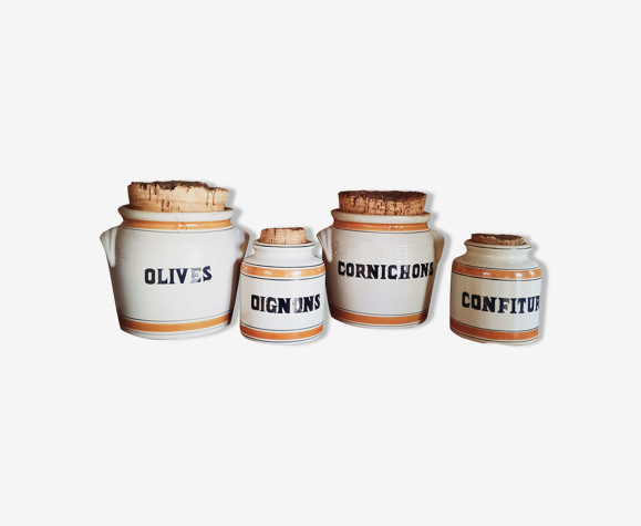 Pots à condiments anciens