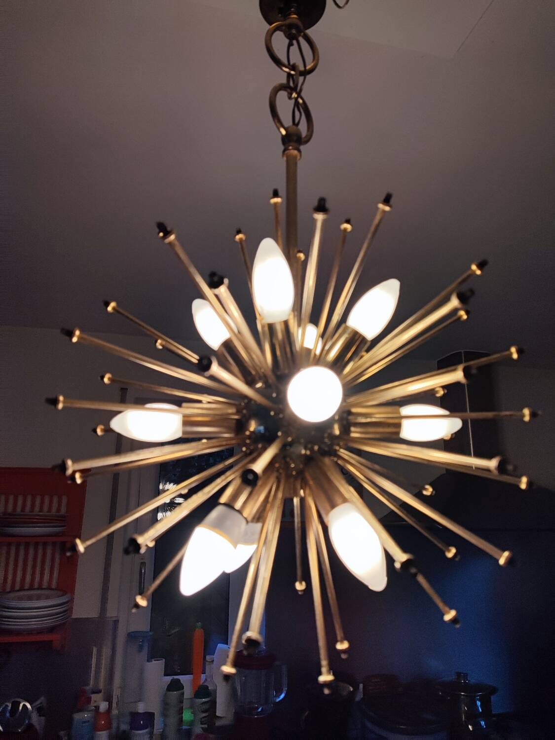 Val Saint Lambert crystal chandelier