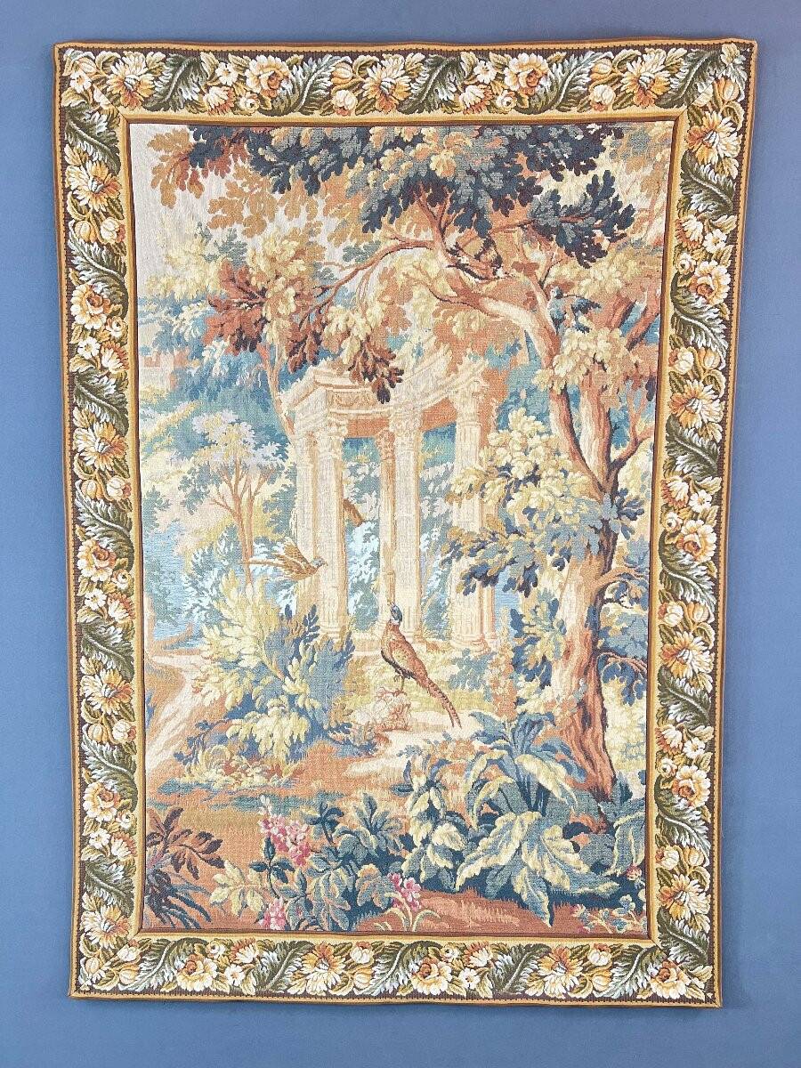 Wall Tapestry, Romantic Scene with Ancient Ruins