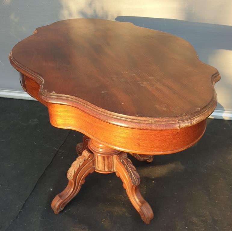 Napoleon III violin table with 2 drawers for inspired musician