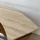 Mid-century bar in teak wood, metal and travertine, Italy, 1970