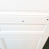 Communication door H219.5xL80cm, old panelled and moulded.