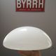 Lampshade old ceiling lamp half globe ball opaline industrial white vintage tbe ø 30 cm 2 lights