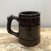Serie 5 tasses chopes miedzygorze céramique marron vintage