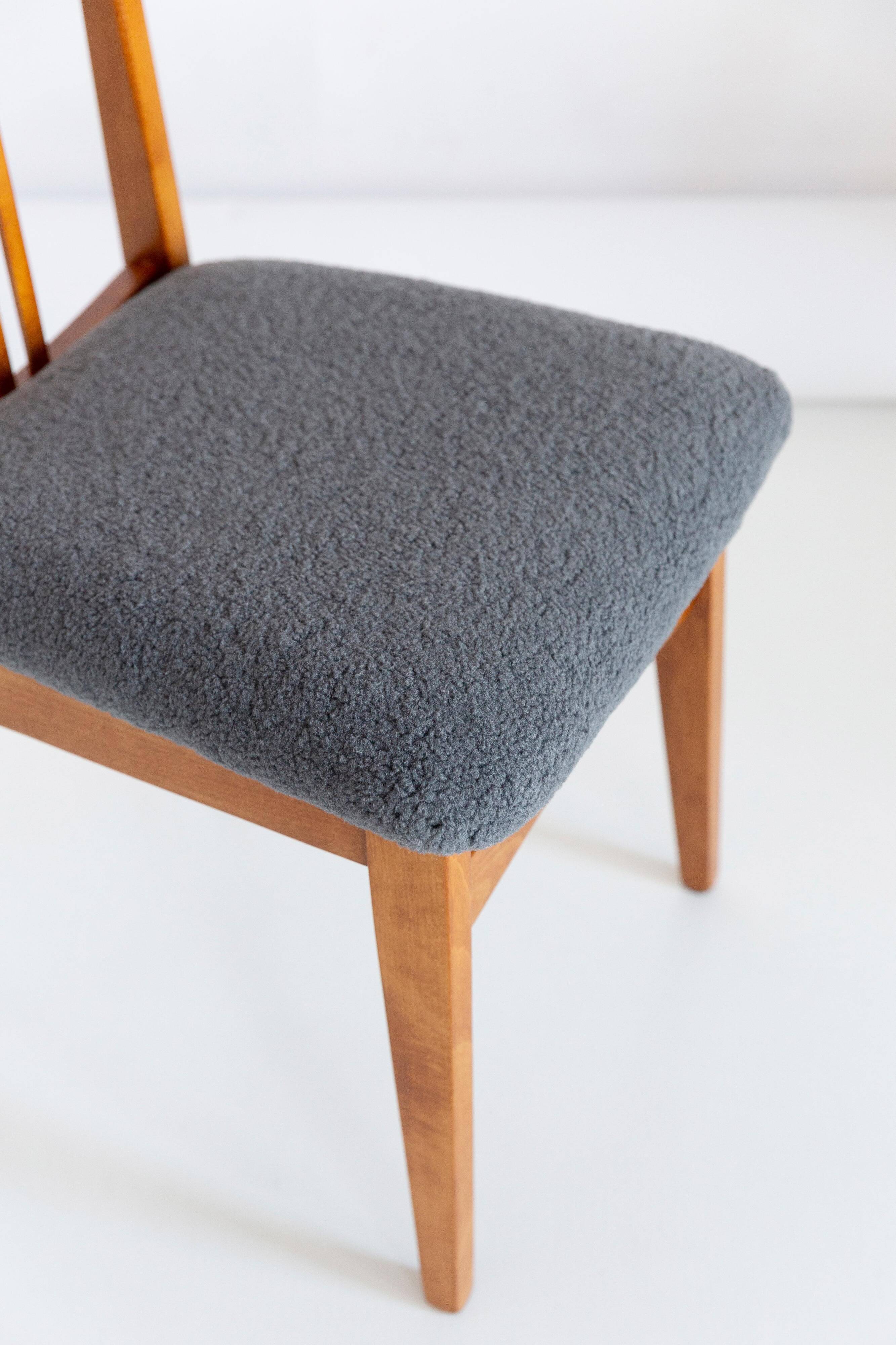 Mid-Century Modern Armchair in Grey Boucle, designed by Mr. Zielinski, Europe, 1960s