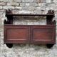 Antique mahogany wall cabinet/shelf