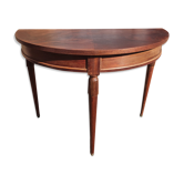 Console demi lune style empire bois vintage